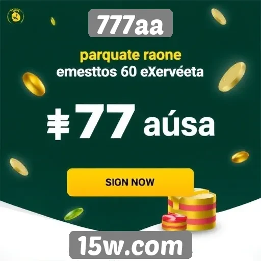 Promoções e bônus oferecidos pelo 777aa
